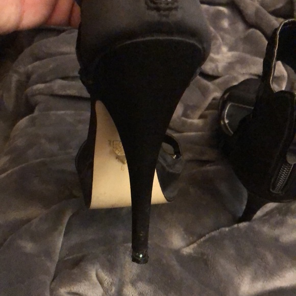 Transit dress high heeled shoes. Size 39 (8.5 ) black satin - Picture 6 of 6